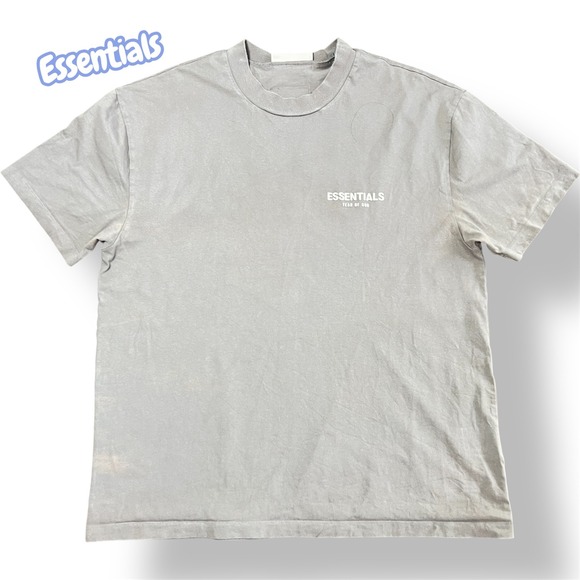 Fear of God Essentials Other - Fear of God Essentials Mens XL T-Shirt Washed Taupe Logo Tee RN090233